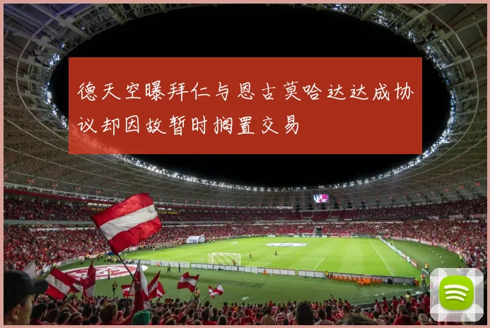 德天空曝拜仁与恩古莫哈达达成协议却因故暂时搁置交易